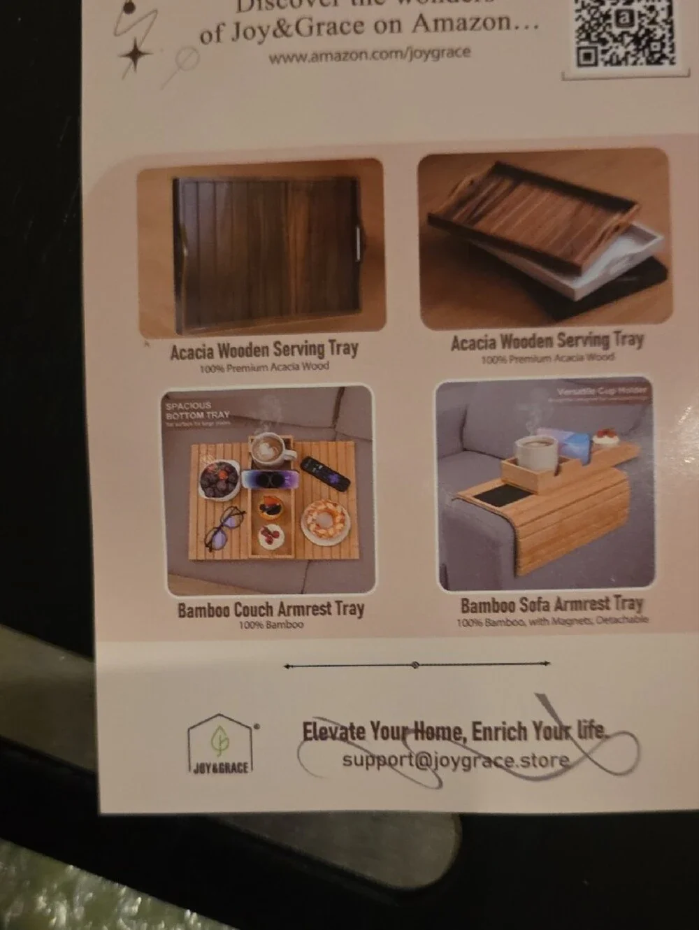 NWT Bamboo Appliance Slider Slim Design